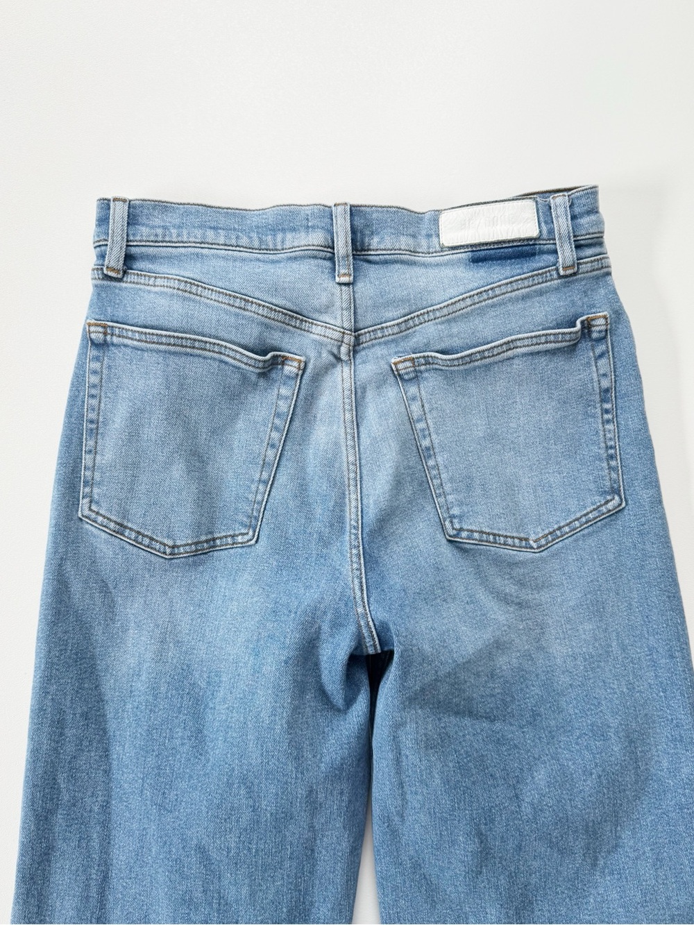 RE/DONE Wide Leg Crop Jeans in Blazed Indigo | 30 - Picture 9 of 14